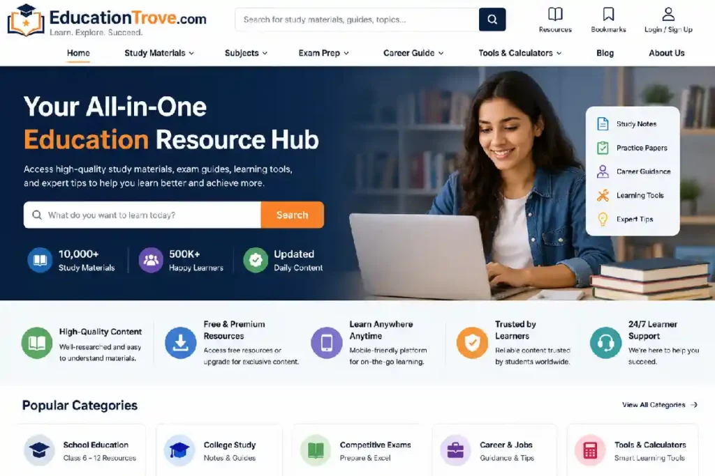 EducationTrove.com Explained: Features, Learning Resources, Benefits & Alternatives (2026 Guide)
