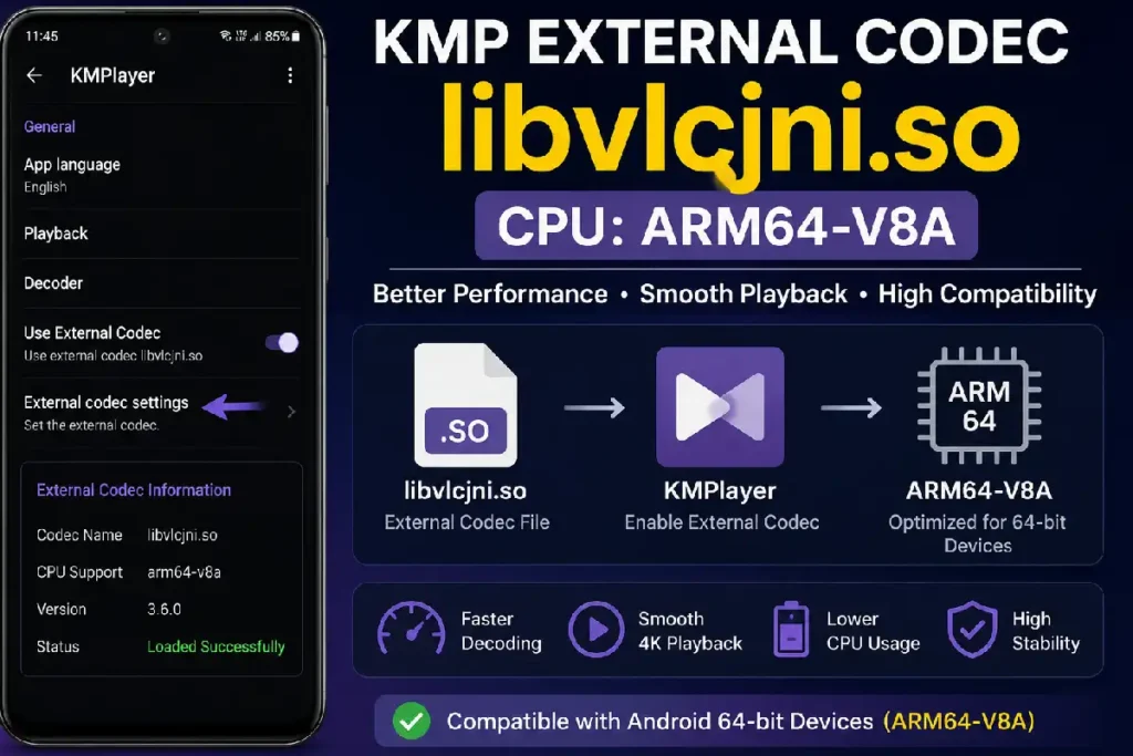 KMP External Codec libvlcjni.so CPU ARM64-v8a: Complete Setup and Usage Guide