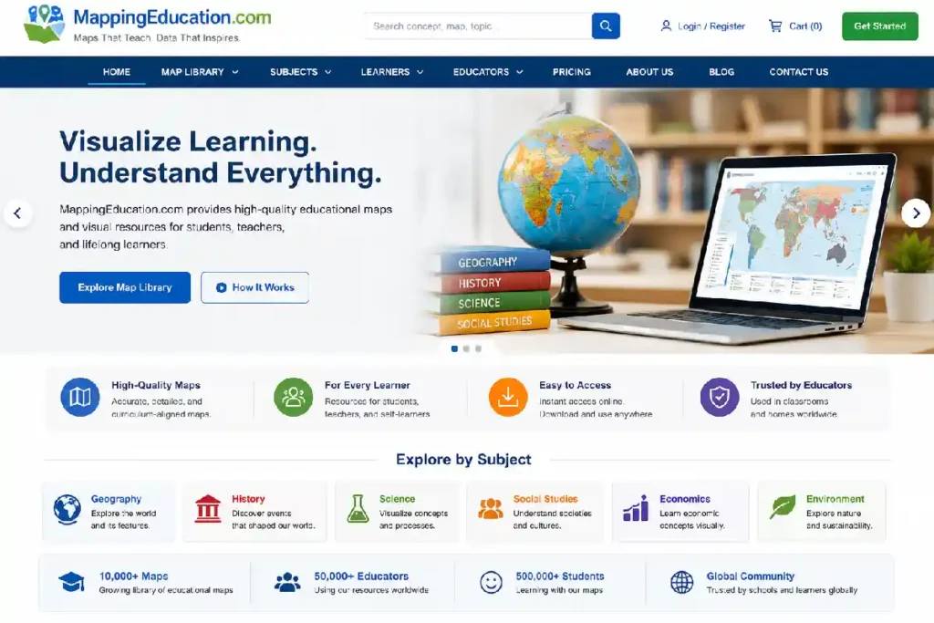 MappingEducation.com – Everything You Need to Know about the Online Educational Resource Hub