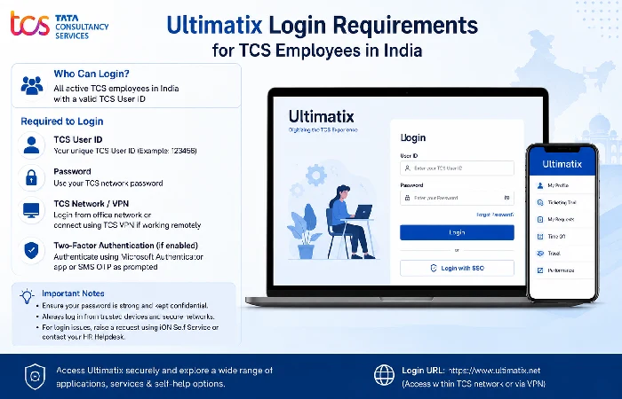 ultimatix login requirements for tcs employees